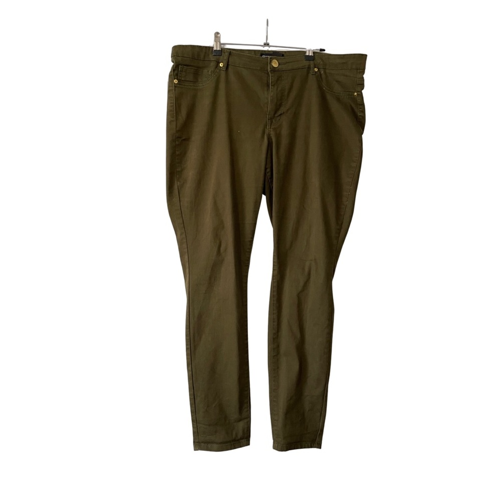 Dark green stretch pants